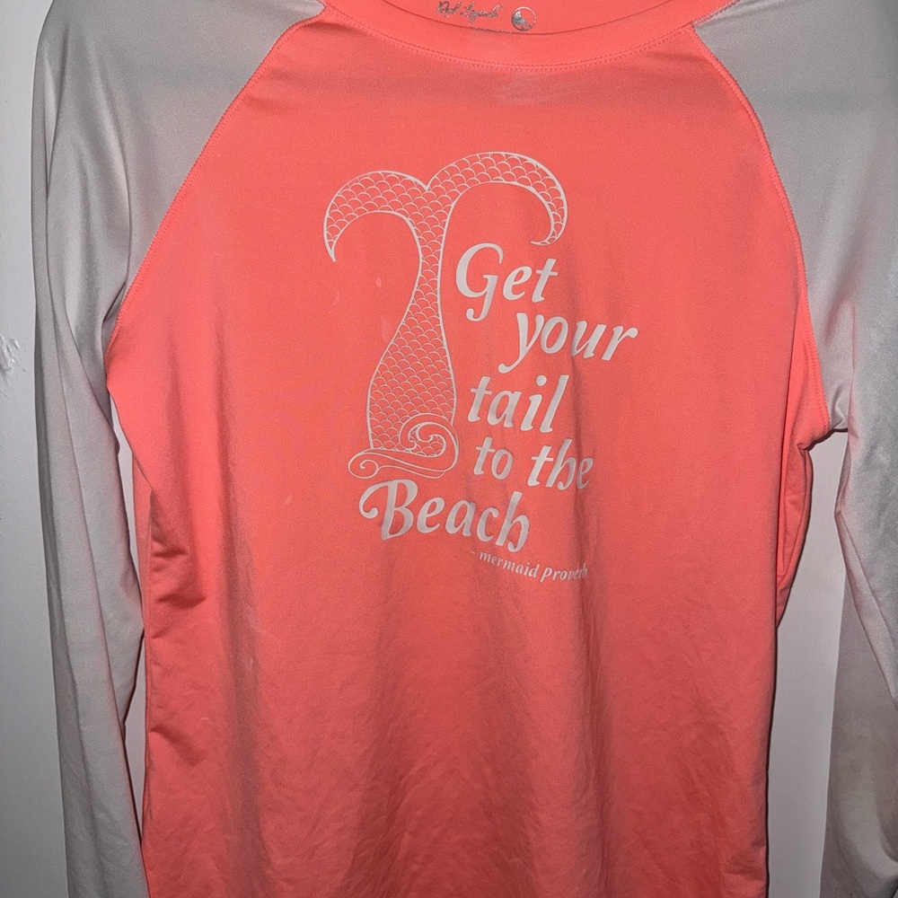🌊 Reel Legends UV Swim Shirt – Size XL “Get Your Tail to the Beach” Rashguard